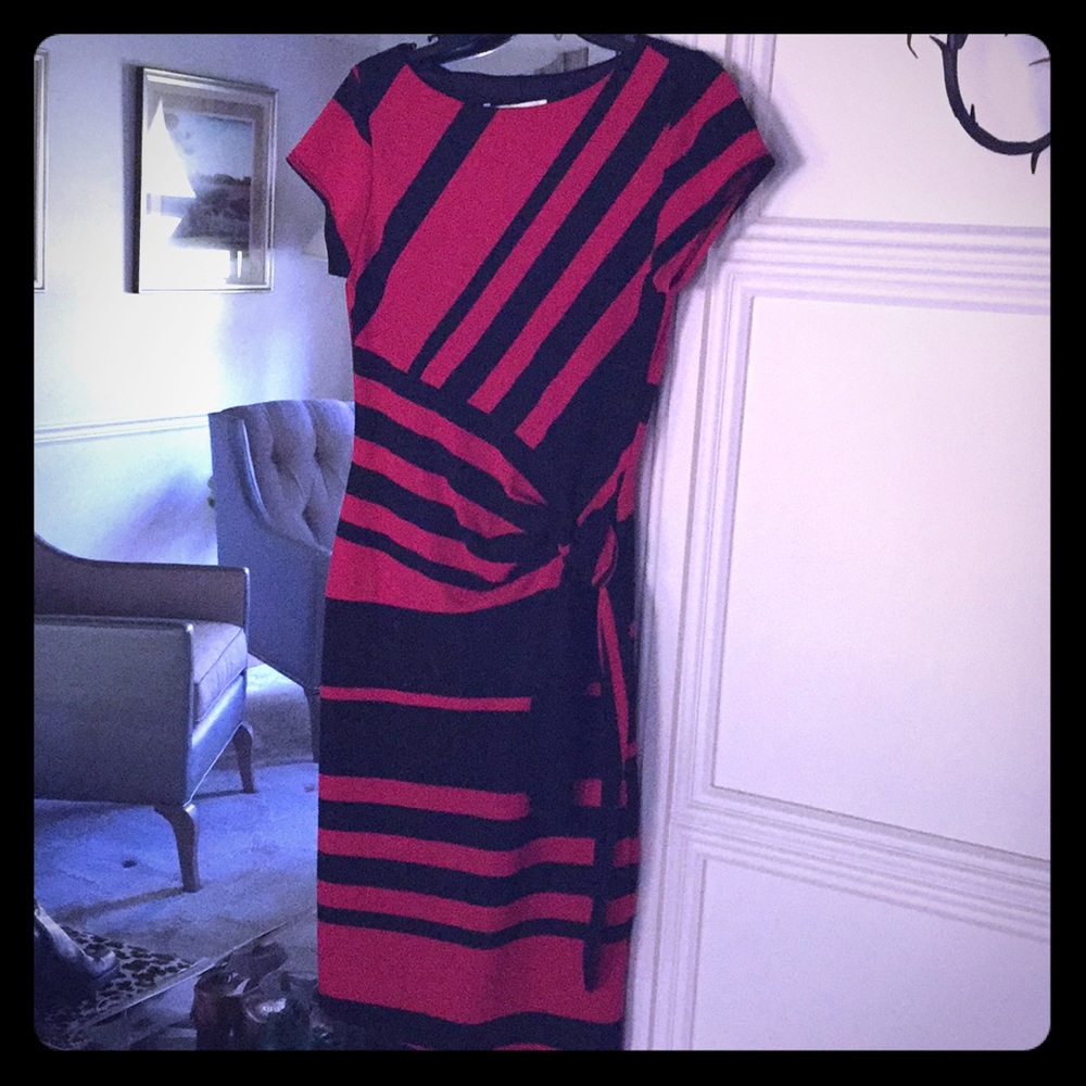 Striped Dress with side tie